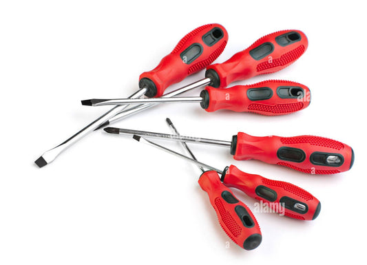 Red Handled Screwdriver Set