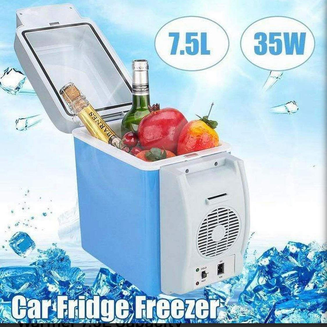 Portable Car Cooler Refrigerator 7.5L