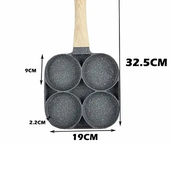 Multifunctional 4-Holes Non-Stick  Frying Pan