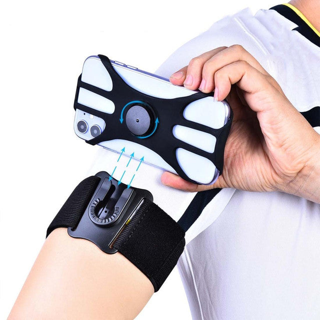 Detachable Rotating Arm Wristband Sports Mobile Phone Case