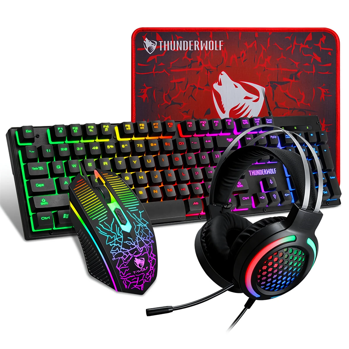 T-Wolf TF400 4Pcs Gaming Devices Set