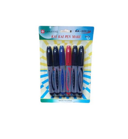 Kai Kai Pen Marker 6pc