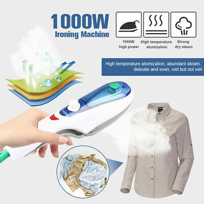 Electric Steam Iron Handheld Fabric Laundry Steamer Brush Travel