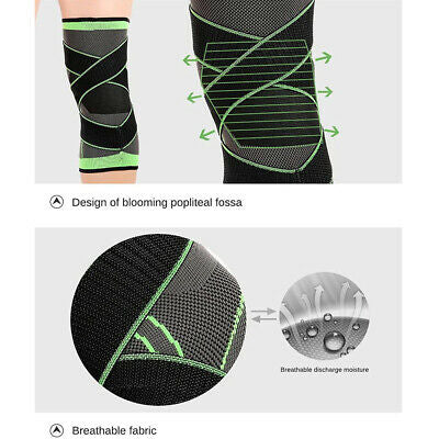 Knee Support Running Brace Compression Strap Sports Protector Ligament Arthritis