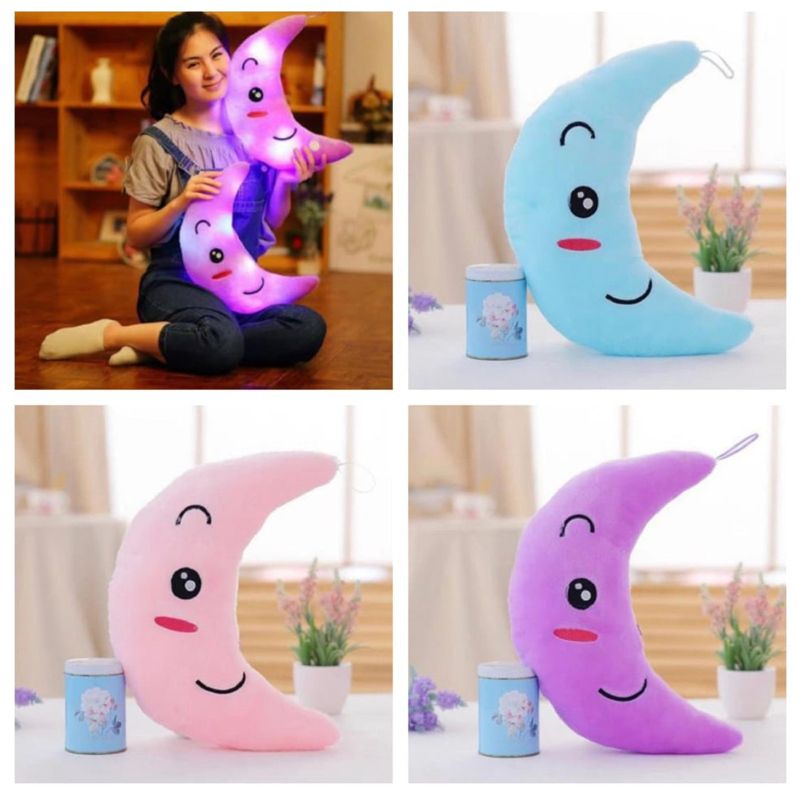 Moon LED light Up Pillow