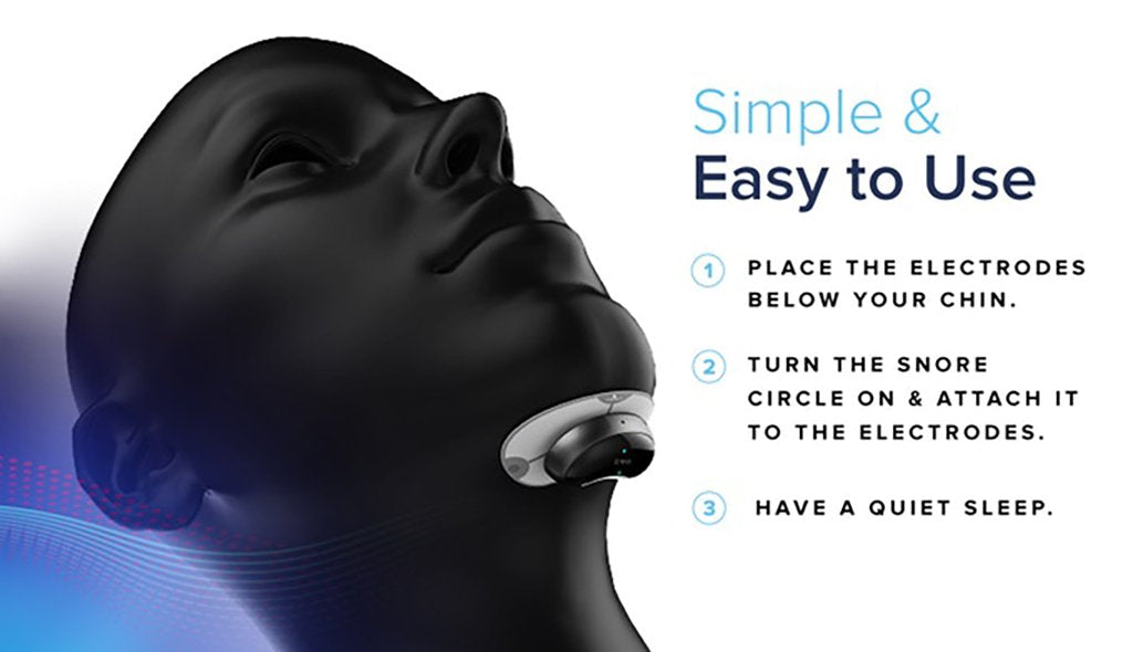 SNORE CIRCLE - Bluetooth Anti-Snore Device Muscle Stimulator