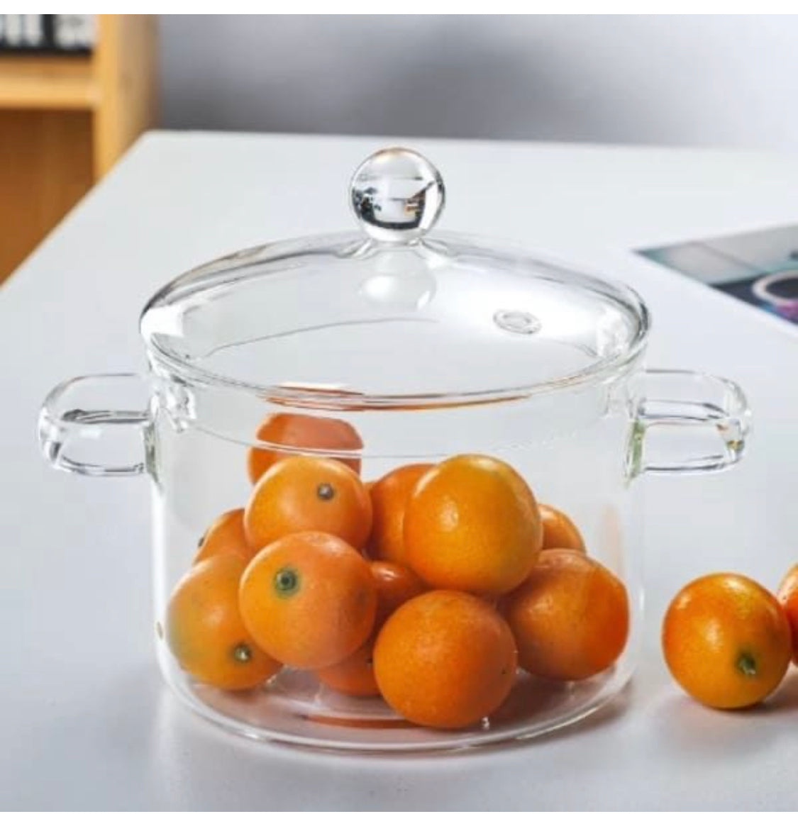 Clear Glass Cooking Pot