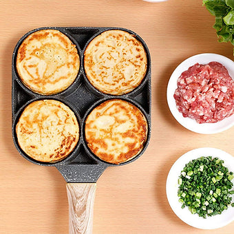 Multifunctional 4-Holes Non-Stick  Frying Pan