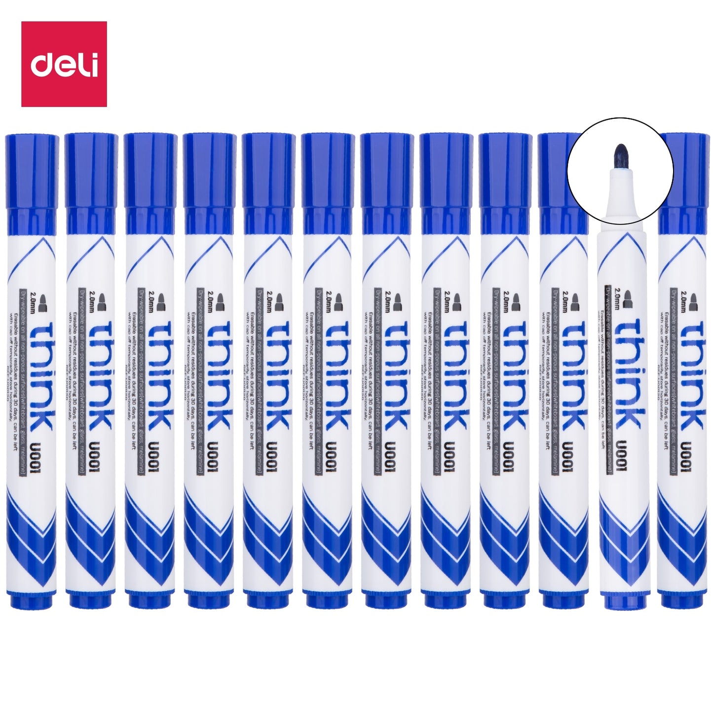 Deli Think Whiteboard Marker 12Pcs