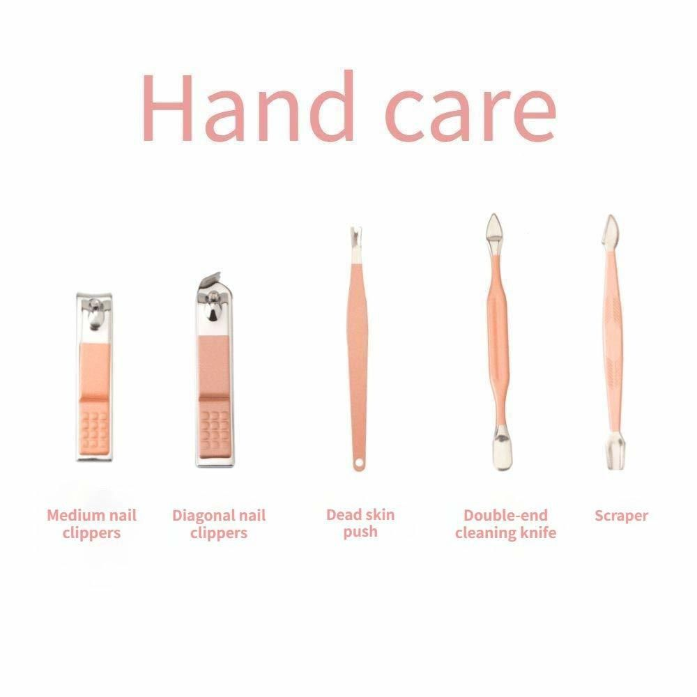 12 Piece Rose Gold Manicure Set