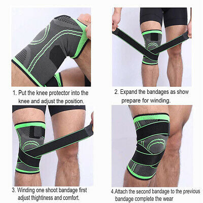 Knee Support Running Brace Compression Strap Sports Protector Ligament Arthritis