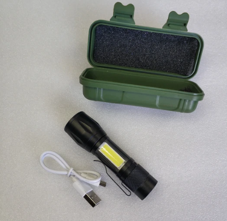 USB Rechargeable Power Style LED Flashlight