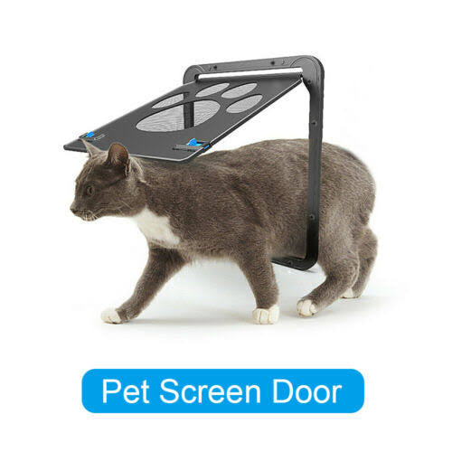 Pet Screen Door/Flaps -Grey