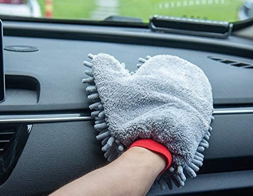 Liao Microfiber / Chenille Double Sided / Car Cleaning Glove