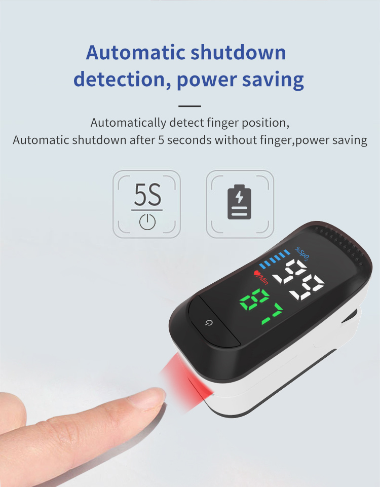 DS105 LED Pulse Oximeter CE AND FDA Approved Fingertip