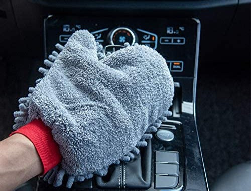 Liao Microfiber / Chenille Double Sided / Car Cleaning Glove