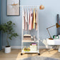 Clothes Rack Small Metal Garment Rack with Shelve