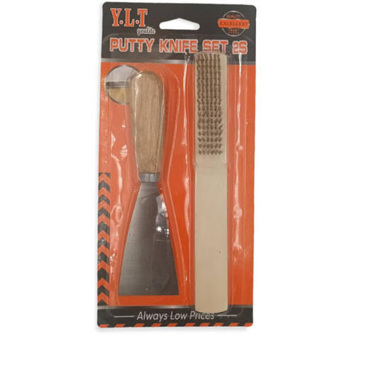 Putty Knife and Wire Brush Set