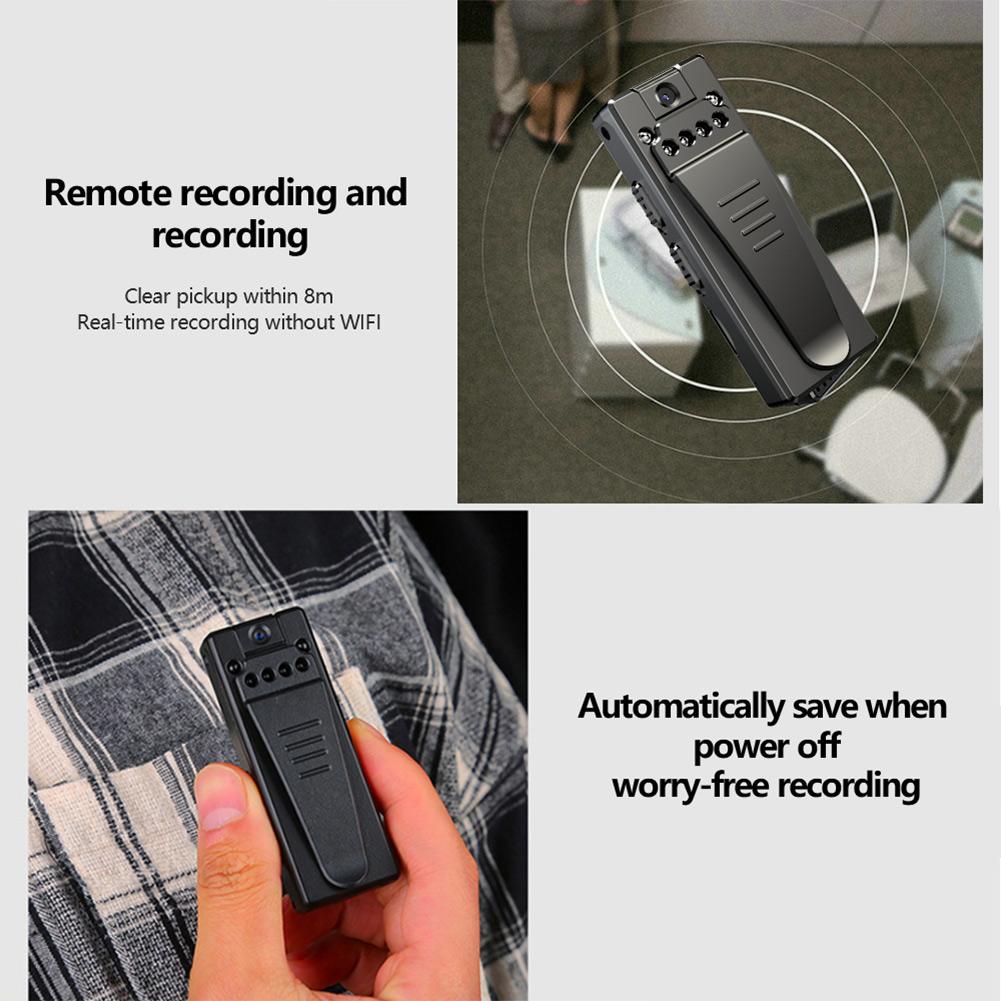 app 1080P Mini Cam Magnetic Clip Night Vision Motion Detection Video Recorder