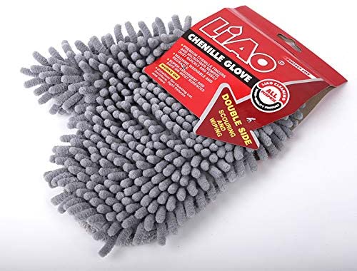 Liao Microfiber / Chenille Double Sided / Car Cleaning Glove