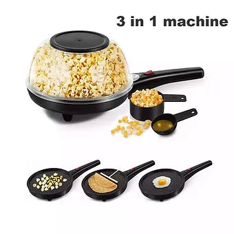 3 in 1 Popcorn Popcorn Maker Household Automatic Mini Hot Air Popcorn