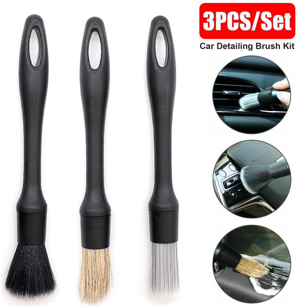 3pcs Car Detailing Brush Kit