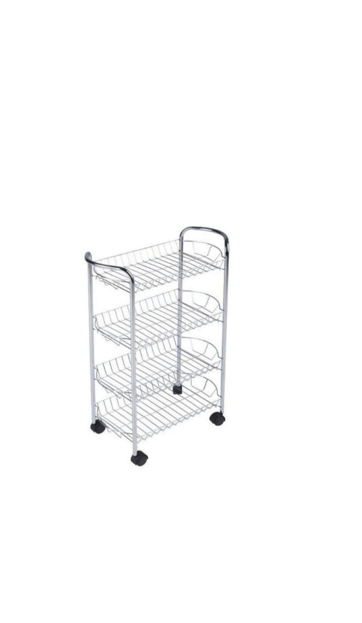 4-Tier Chrome Plated Storage Rack