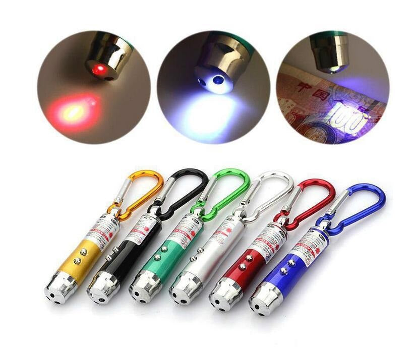 3 in 1 Laser and LED Light and Carabiner