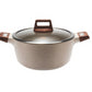 Die casting casserole with lid
