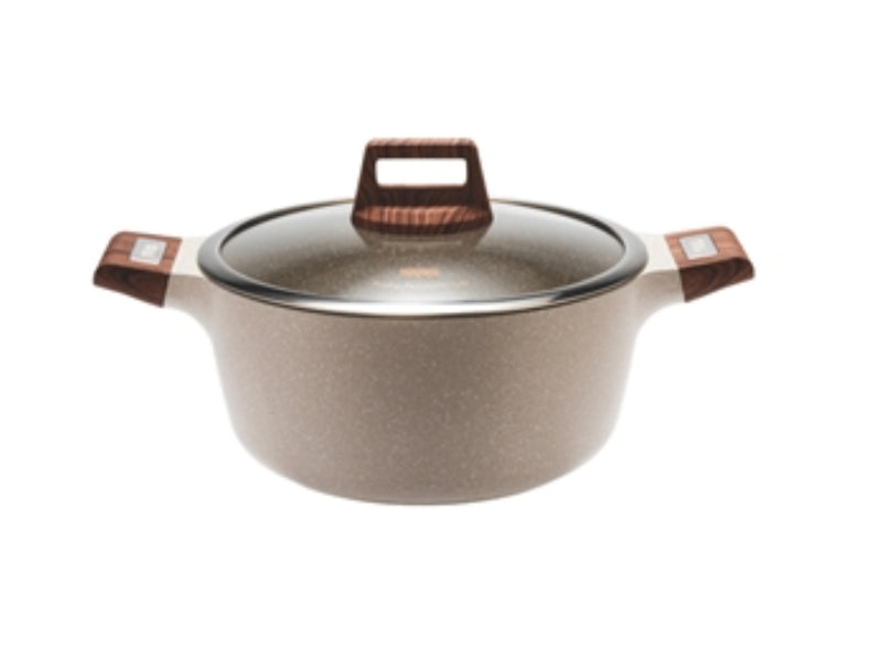 Die casting casserole with lid