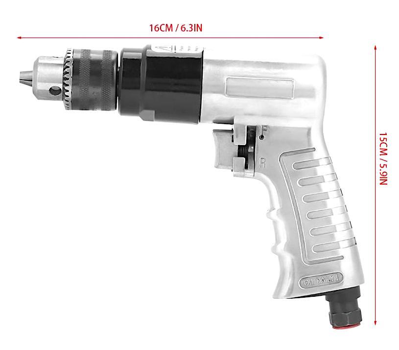 3/8" PNEUMATIC DRILL 1700RPM