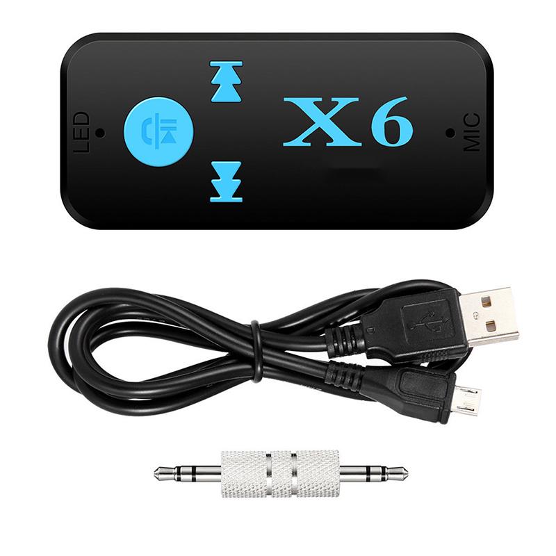 Car Wireless Bluetooth (X6) Aux Audio Receiver Hand Free