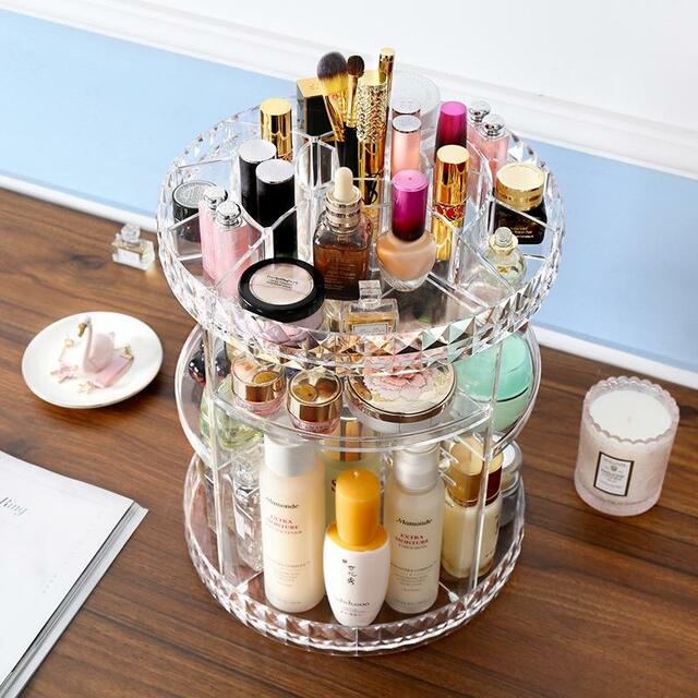 360 Degree Rotating Cosmetics Organizer - Duplicate Product