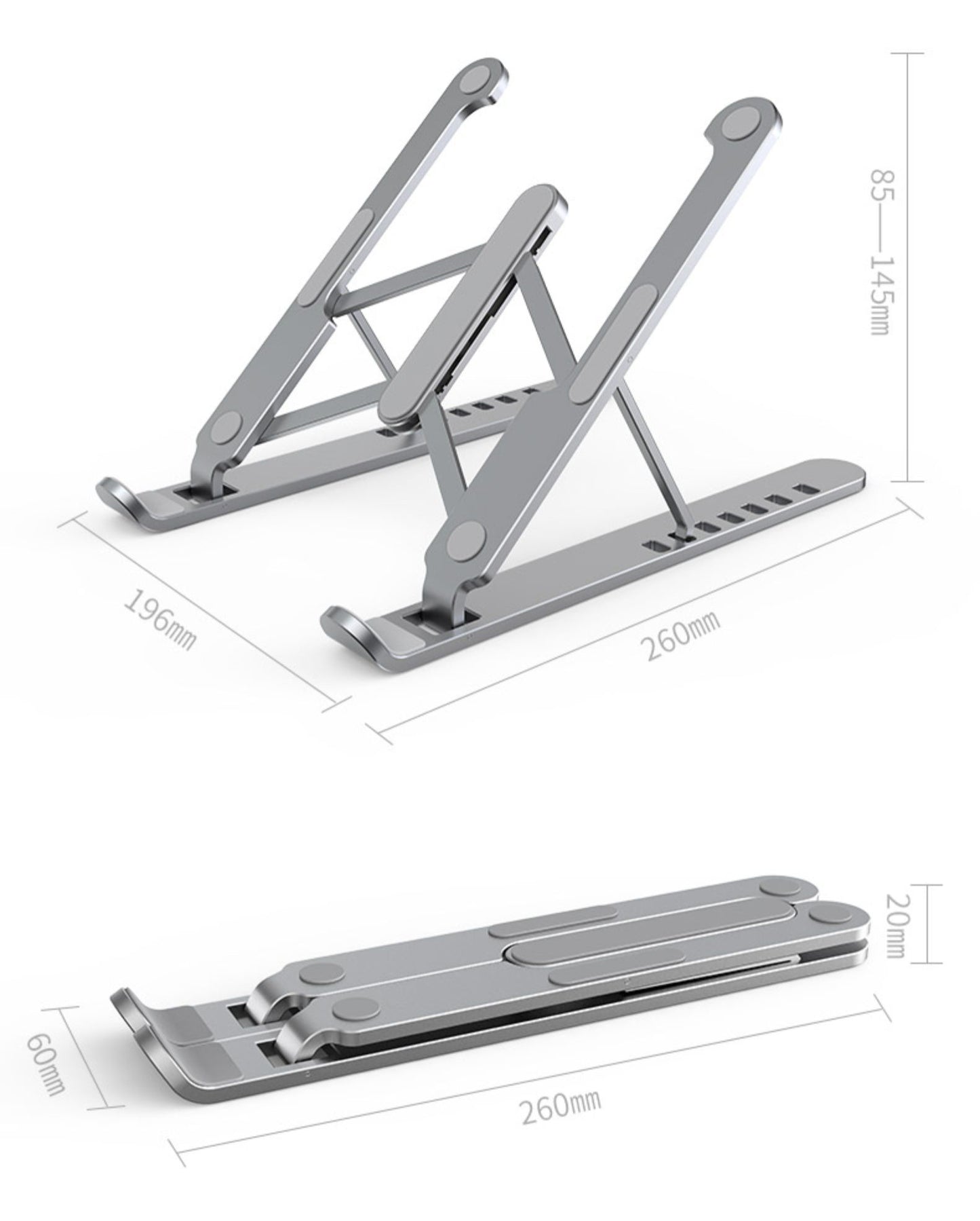 Foldable Aluminum Alloy Laptop Stand