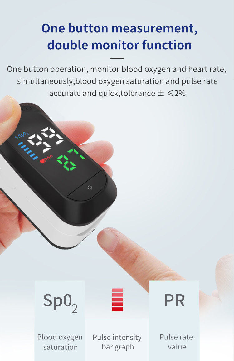 DS105 LED Pulse Oximeter CE AND FDA Approved Fingertip