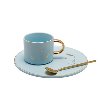 Xquisite Love Cup & Round Saucer Set