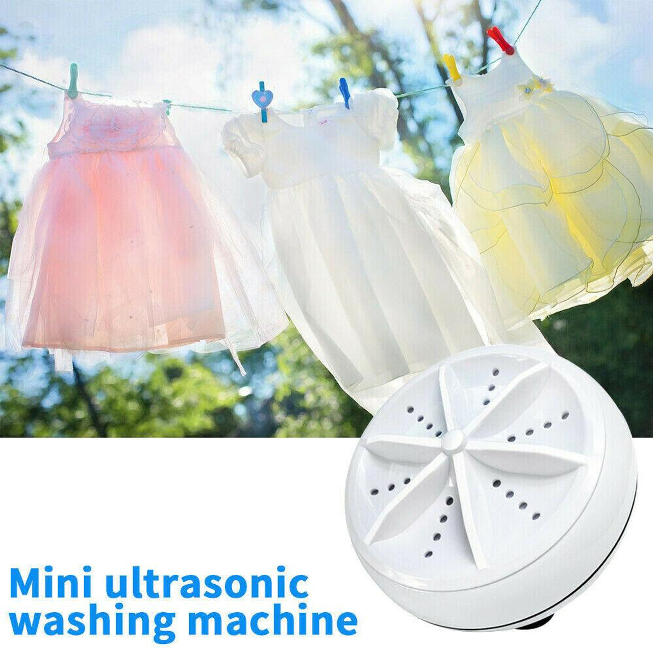 Ultrasonic Turbine Mini Washing Machine