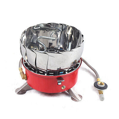 Portable Outdoor Camping Picnic Gas Stove Windproof Lotus Shape Cooking