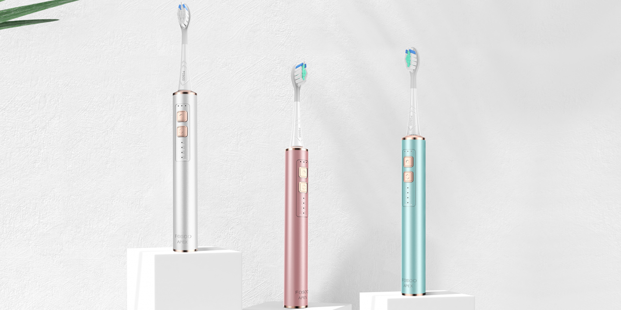 APEX Metal Sonic Electric Toothbrush with 180-Day Battery Life