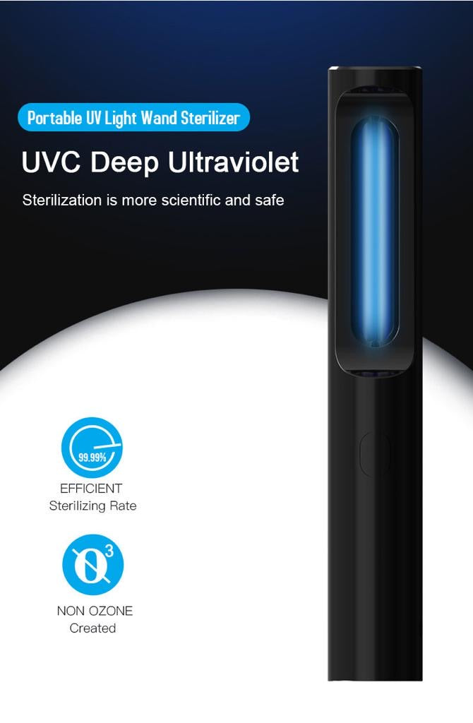 Ultraviolet LED Disinfectant Wand Lamp 4w