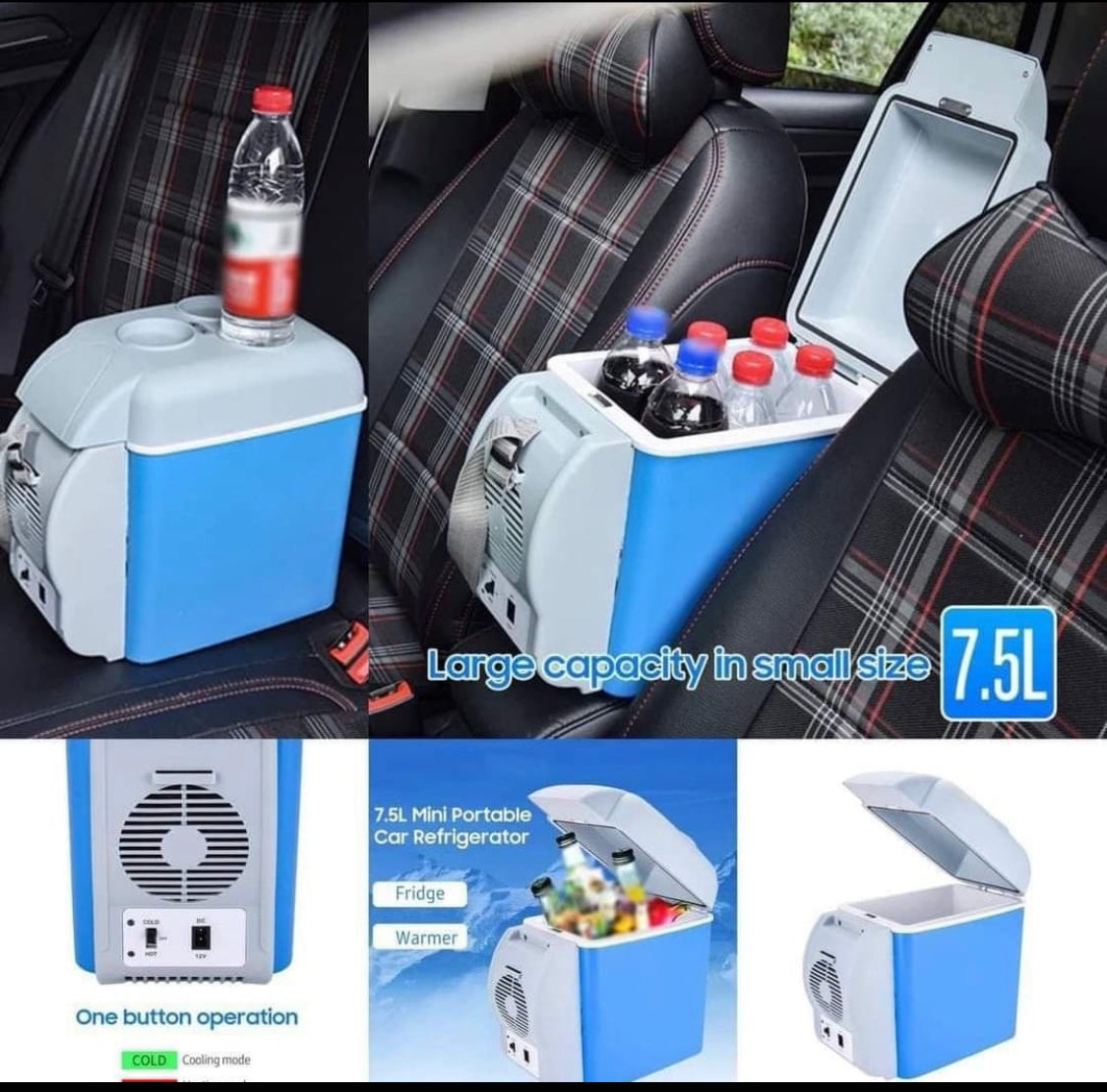 Portable Car Cooler Refrigerator 7.5L