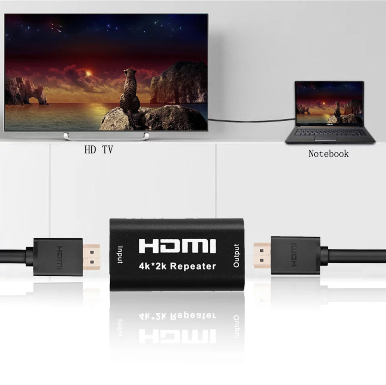 3D HDMI-Compatible 4K*2K Repeater | Extender Booster Adapter Over Signal HDTV