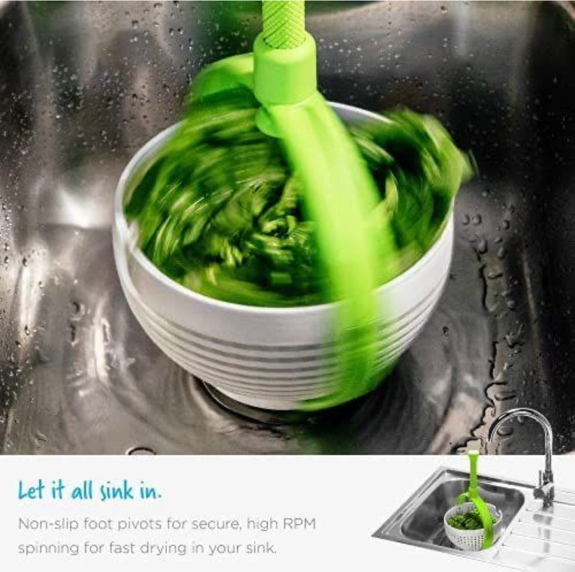 Multipurpose Colander & Salad Spinner