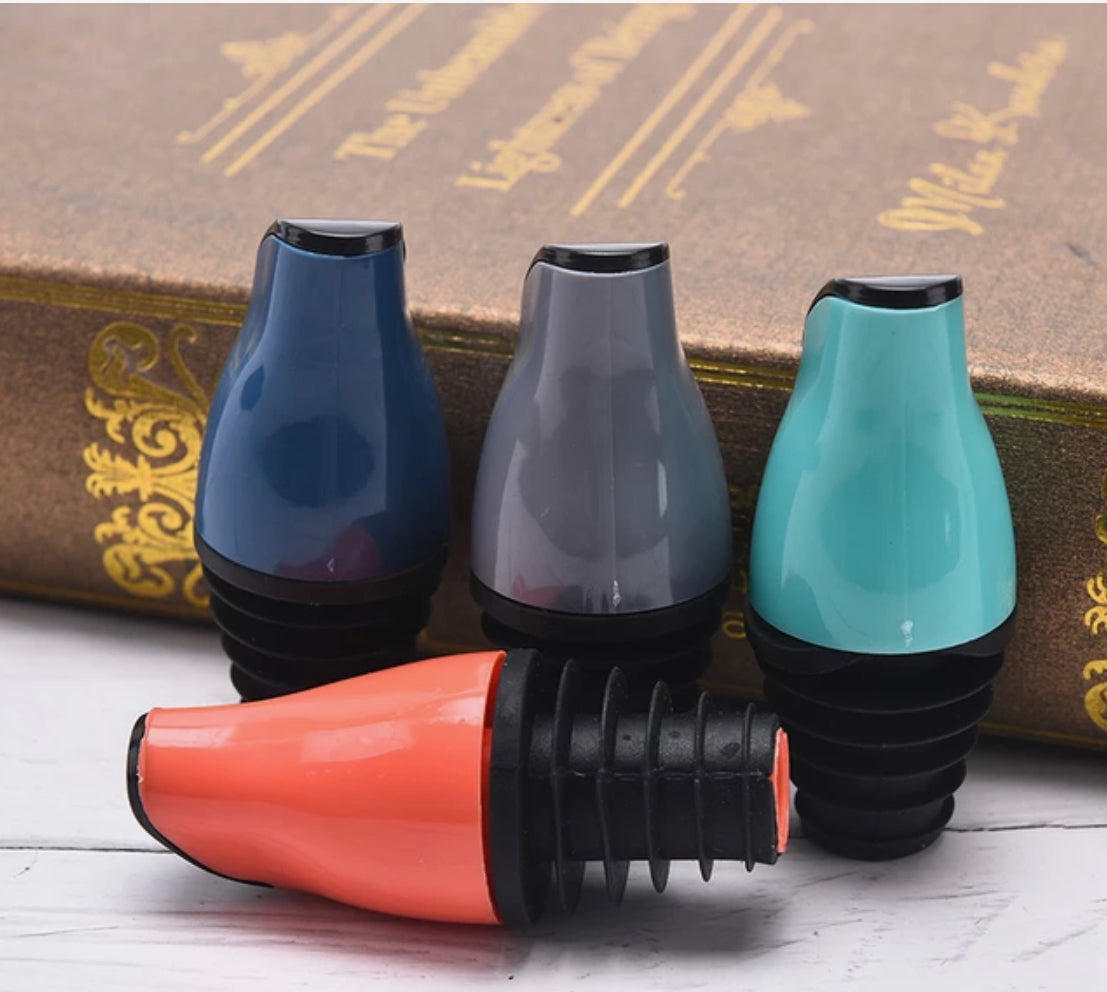 Oil Bottle Pour Spout Stopper for Wine Soy Sauce Vinegar  Bottles 3pc