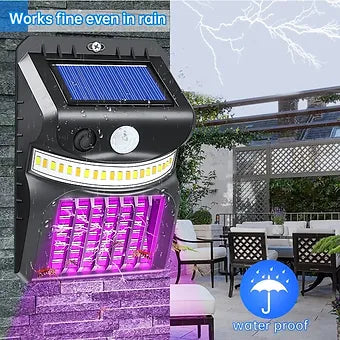 2 in 1 Solar Mosquito Killer Lamp Motion Sensor LED Lamp