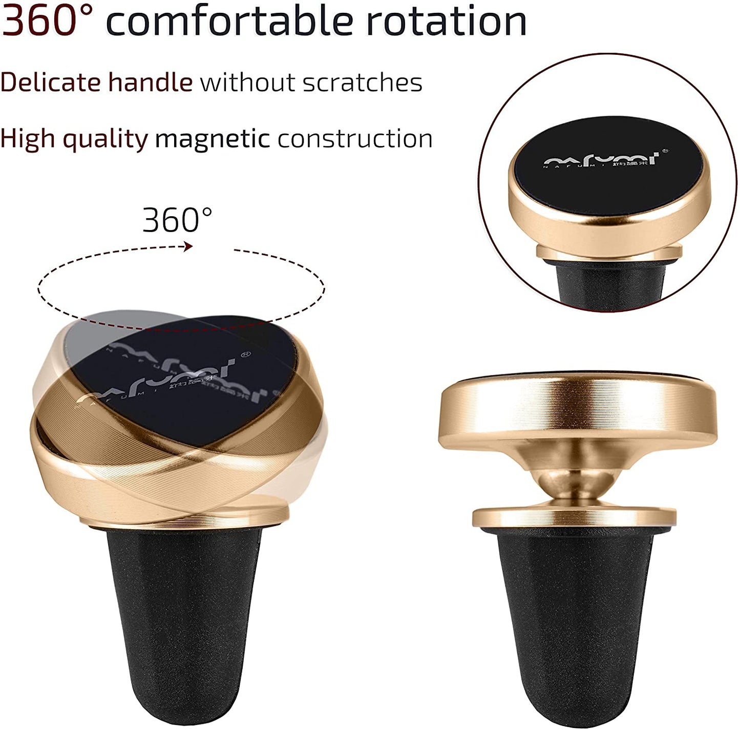 Nafumi C14  Magnetic Stent In-Car Phone Holder