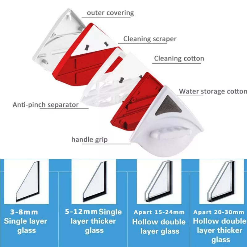 Double Side Glass Cleaning Brush