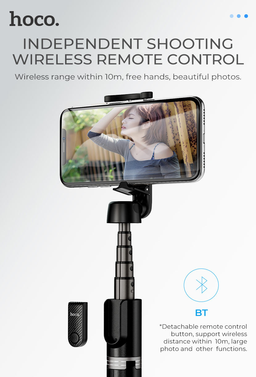 Selfie stick  wireless tripod remote control