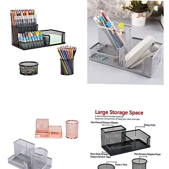 Mesh Desk Organiser 3Piece