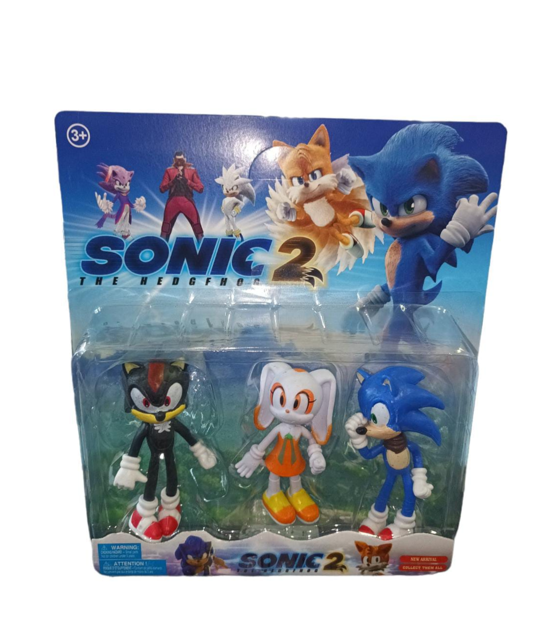 Sonic The Hedgehog 2 Toy set 3 Pieces